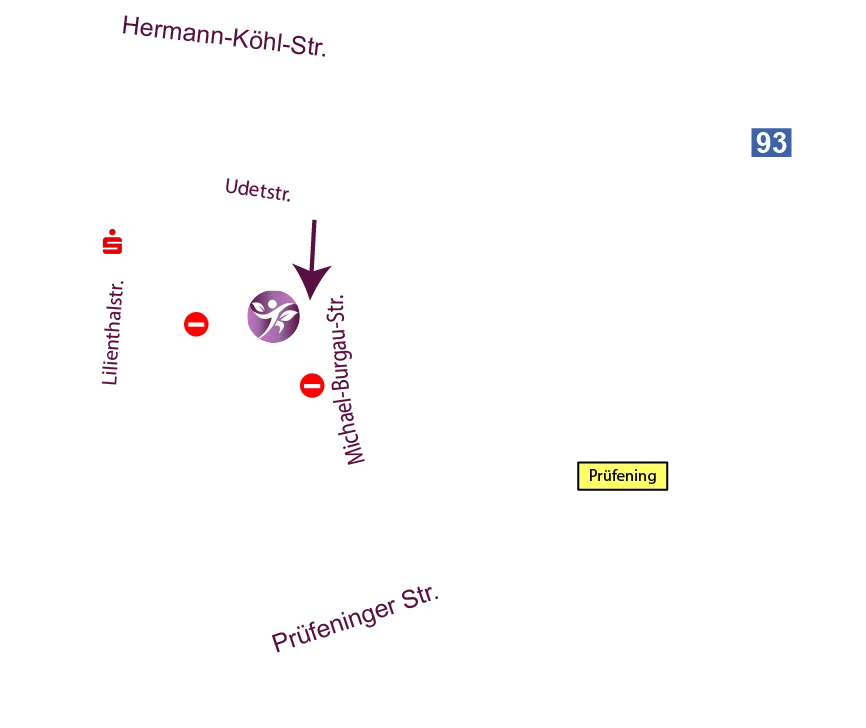 Physiotherapie SIMA Regensburg - Anfahrt